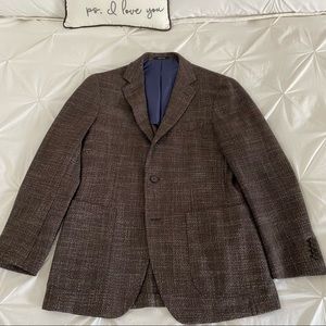 SUITSUPPLY × VITALE BARBERIS CANOCIO HavanaTweed Check Jacket Wool Silk